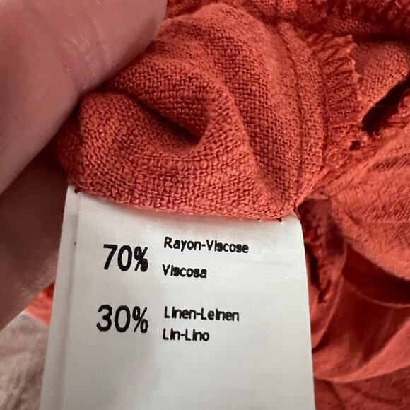 Cupshe Linen Blend Ruffled Sleeveless V-Neck Backless Mini Dress XS - Picture 11 of 13